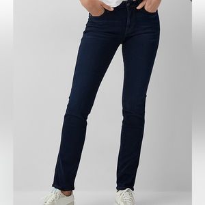 7 Seven For All Mankind Straight Leg Dark Blue Jeans New